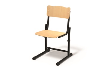 Regelbare schoolstoel Fabiano beuk met slede onderstel - Maat T 3 tot 6 - 3de kleuterschool tot 6de leerjaarbasisschool