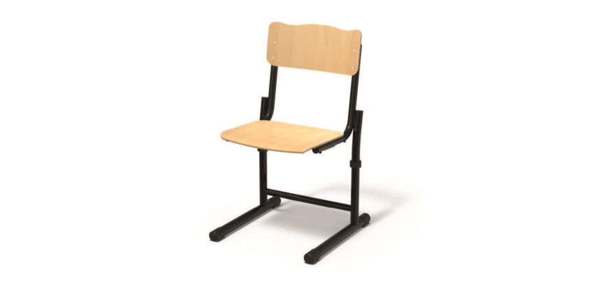 Adjustable sled chair Fabiano beech - Size 3 to 6 - Kindergarten to primary school (K3/P6)