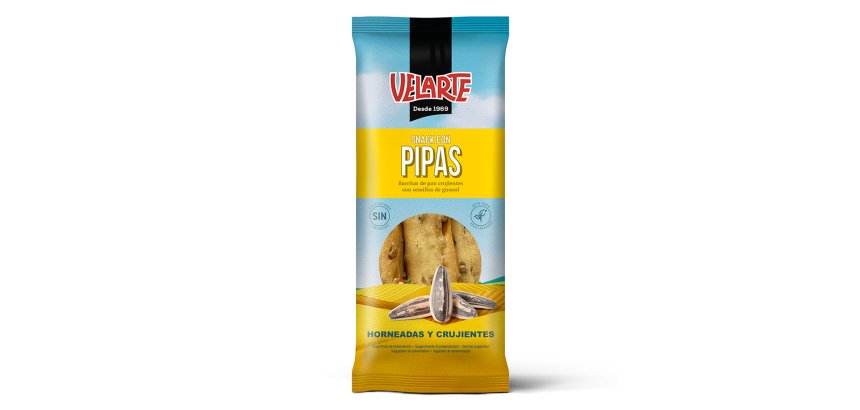 Palitos de pipas Velarte 60 g  -  Paquete de 18 unidades