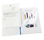 Pochettes perforées Viquel Double A4/A3 polypropylène lisse 8/100 - sachet de 25