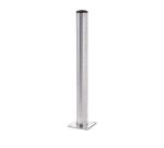 Poteau Ø 89 mm x 3,2 mm d'épaisseur
Large platine pour résister à des chocs importants 180 x 180 x 8 mm d'épaisseur