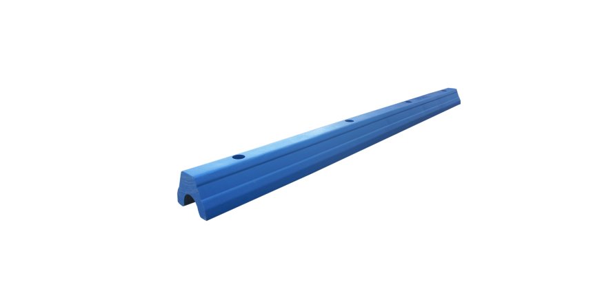 Butée de parking polyéthylène bleue 1830 mm