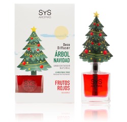 AMBIENT. DIFUSOR ARBOL NAVIDAD SYS 90ml FRUTOS ROJOS