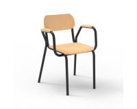 Stoel leerkracht Fabiano met armleuningen - Maat T6