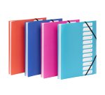 Trieur extensible 12 compartiments A4 - polypropylène - FEEL'EASY VIQUEL - coloris assortis