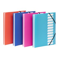 Trieur extensible 12 compartiments A4 - polypropylène - FEEL'EASY VIQUEL - coloris assortis