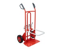 Diable porte-chaises acier 250/70 kg bavette réglable poignée à garde roue caoutchouc