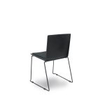 Sillas Opti523 PVC negro asiento tela color negro - Pack de 5