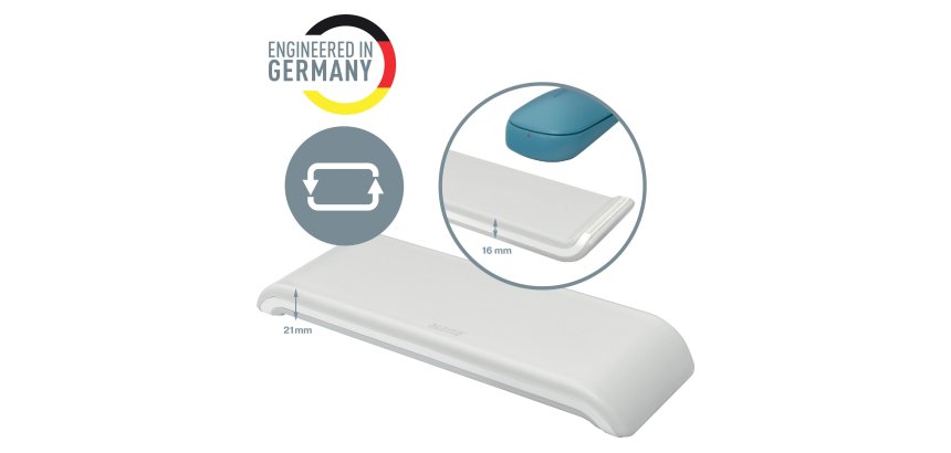 Reposamuñecas para ratón ajustable Leitz Ergo Cosy, gris
