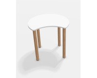Table Fabiano Kids avec pieds en bois - Taille T1 - Ecole maternelle
