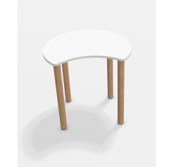 Table Fabiano Kids avec pieds en bois - Taille T1 - Ecole maternelle