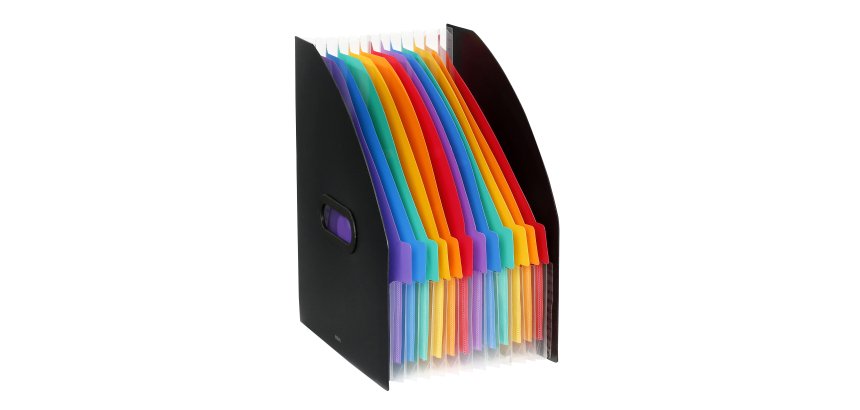 Trieur porte-revues extensible 12 onglets A4 - Rainbow Class - VIQUEL