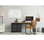 Pizarra vidrio magnetica blanco puro 600X450