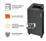 Destructeur Fellowes Powershred 425HS - coupe croisée