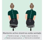 Taburete Leitz Ergo Active con Ruedas y Asiento Wobble Comfort