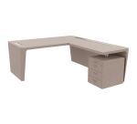 Bureau d'angle direction Xennon L.190 x P.220 avec retour sur caisson
