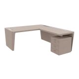Bureau d'angle direction Xennon L.190 x P.220 avec retour sur caisson
