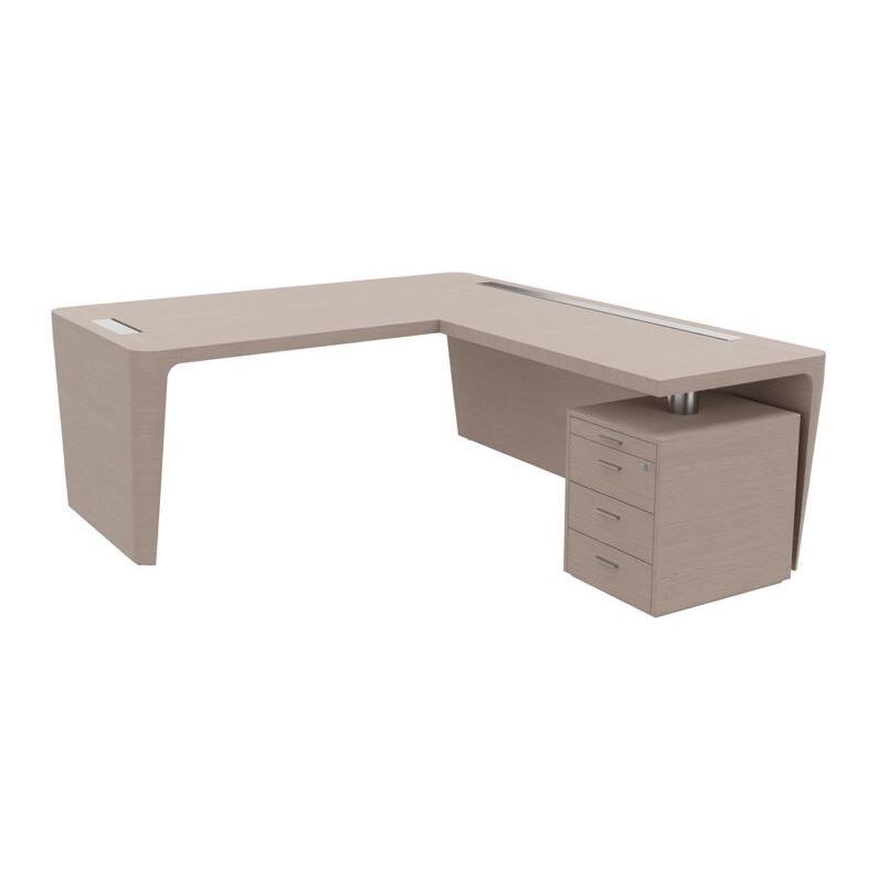 Bureau d'angle direction Xennon L.190 x P.220 avec retour sur caisson