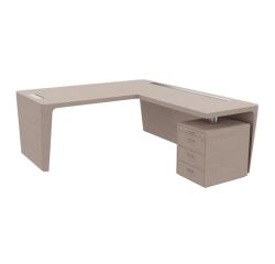Bureau d'angle direction Xennon L.190 x P.220 avec retour sur caisson