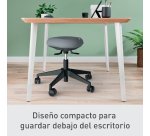 Taburete Leitz Ergo Active con Ruedas y Asiento Wobble Comfort