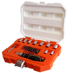 Coffret de serrage 1/4" 41 pièces