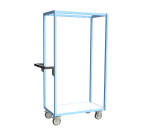 Servante multi-niveaux plateau bois 250 kg 850 x 500 mm roue TPE