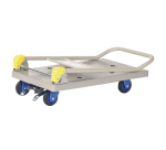 Prestar® Chariot pliable avec frein plateau polypropylène 150 kg 710 x 455 mm
