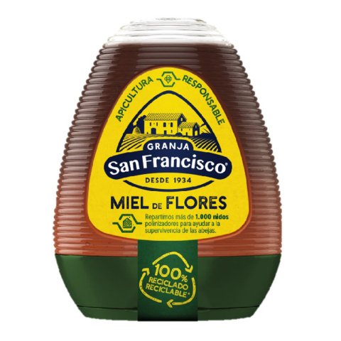 Miel de panal tarro de 350 g La Granja San Francisco - Pack de 6 unidades
