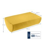 Reposapiés de escritorio Active Ergo Cosy, amarillo
