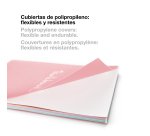 Notebook Emotions, Couverture souple, A4, séyès, 80 feuilles de 1 couleur, Miquelrius, Rose.

