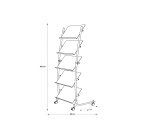 Présentoir mobile DD5GM Gris métallisé et noir Alba