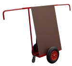 Chariot porte-panneaux 400 kg 700 x 380 mm poignée extensible roue pneumatique