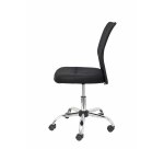 Chaise de Bureau Modèle Pardal Maille Noir Sans Accoudoirs