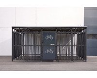 Abri vélo sécurisé Modèle 5x5m Décor Bambou