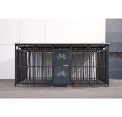 Abri vélo sécurisé Modèle 5x5m Décor Bambou