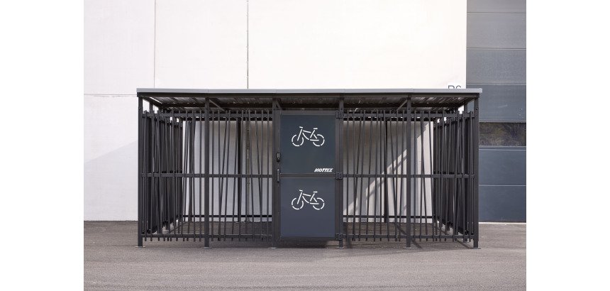 Abri vélo sécurisé Modèle 5x5m Décor Bambou