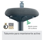 Taburete Active con asiento Comfort Leitz Ergo