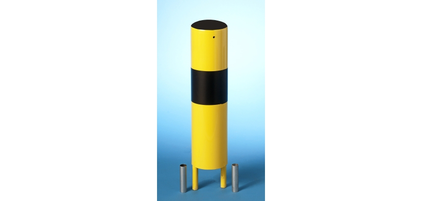 Poteau de protection amovible Ø 159 mmx 4,5 mm d'épaisseur x HT 60 cm