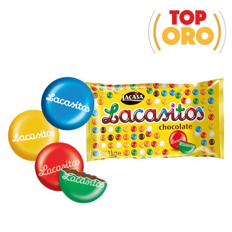 Grageas de chocolates Lacasitos - Bote 1 kilo