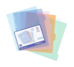 Intercalaires A4+ polypropylène coloré Propysoft Viquel 6 onglets neutres - 1 jeu