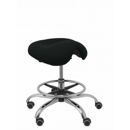Taburete Alatoz tapizado - Negro