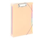 Trieur Extensible "Clip Case" 6 compartiments A4 - Rainbow Pastel - Viquel - 33 x 23,2 x 2 cm