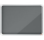 Vitrina NOBO Premium Plus con fondo de fieltro 8xA4, azul