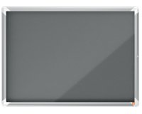 Vitrina NOBO Premium Plus con fondo de fieltro 8xA4, azul