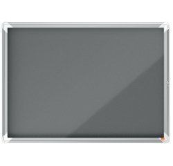 Vitrina NOBO Premium Plus con fondo de fieltro 8xA4, azul