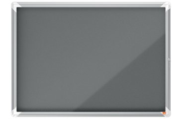 Vitrina NOBO Premium Plus con fondo de fieltro 8xA4, azul