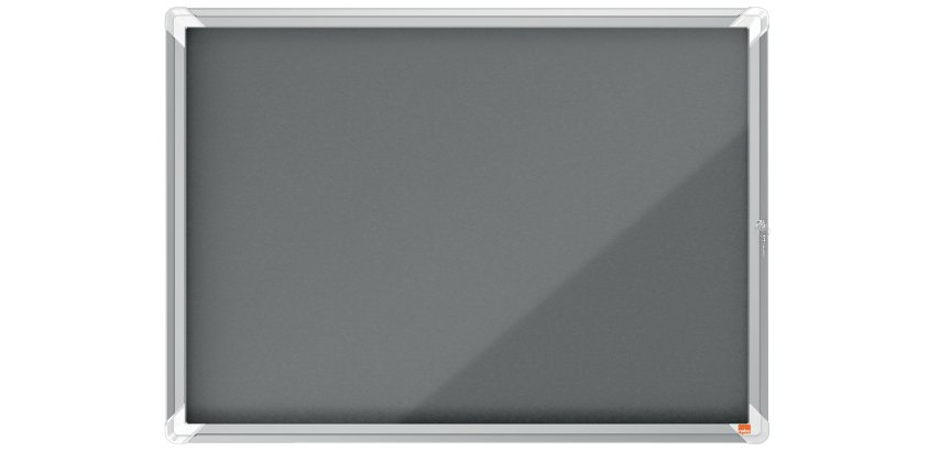 Vitrina NOBO Premium Plus con fondo de fieltro 8xA4, azul