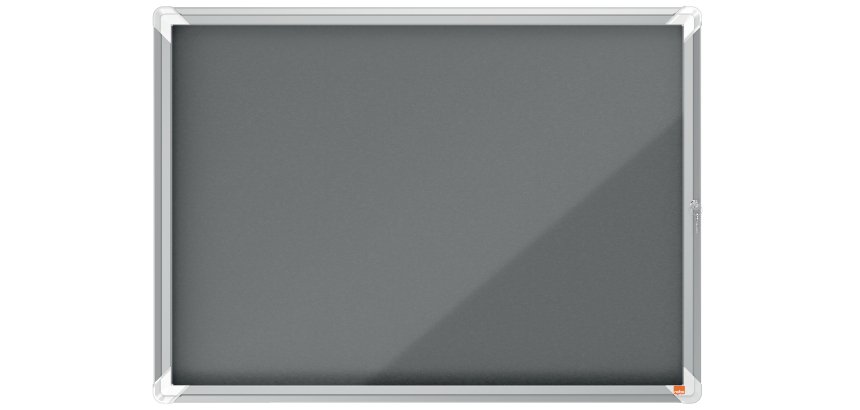 Vitrina NOBO Premium Plus con fondo de fieltro 8xA4, azul