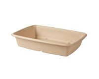Envase de bagazo marrón - 950 ml - Caja 300 unidades