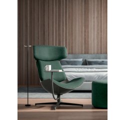 Fauteuil lounge CLEO  Anthracite